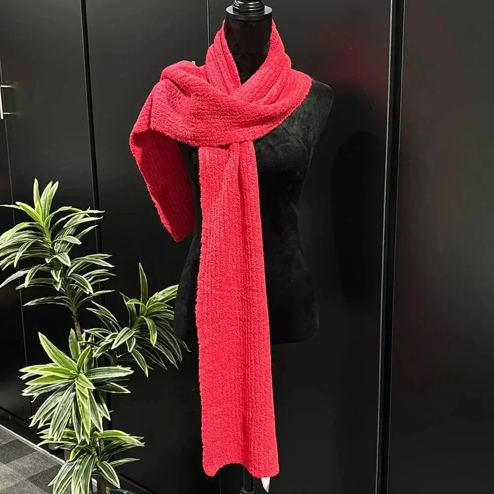 LOFT Long Knit winter scarf, warm, soft, cozy 84” total length
